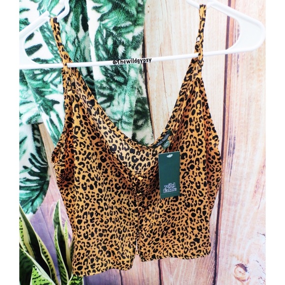 NWT Cheetah slouchy cropped tank 🌜 - Picture 2 of 5